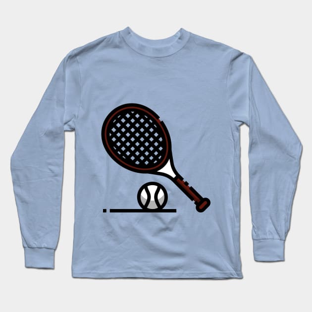 TENNIS LOVERS Long Sleeve T-Shirt by TheAwesomeShop